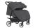 Коляска прогулочная CARRELLO Connect CRL-5502 Serious Black для двійні в льоні