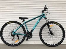 Спортивний велосипед TopRider колеса 29 дюймів 680 рама алюміній синій Original Shimano