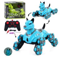 Собака 23см на радіо керуванні KT-903A колеса ролики, музика, звук, світло, на акумуляторі, 2 кольори