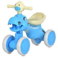 Дитяча музична каталка-толокар Bambi M 6025E-4 з підсвіткою блакитна