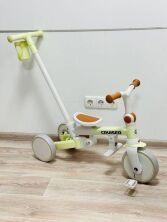 Дитячий беговел-трансформер (велобіг) Maraton Tri-cycle Cruiser Milano 001 коричневий