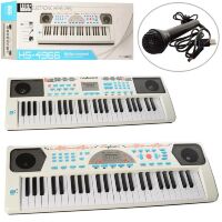 Дитячий синтезатор-піаніно HS4966-68B c мікрофоном і MP3 / 49 клавіш / працює від батарейок / 2 види**