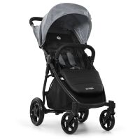Прогулянкова коляска дитяча El Camino ME 1022L Expert Silver Black чорний