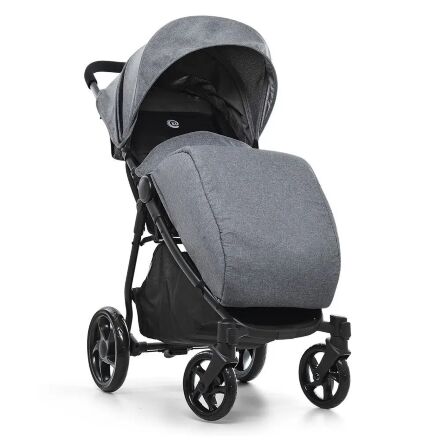 Прогулянкова коляска дитяча El Camino ME 1022L Expert Silver Black чорний