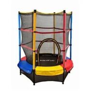 Батут Profi MS 3229 діаметр 140 см на пружинах з сіткою-висота 125 см для вулиці **