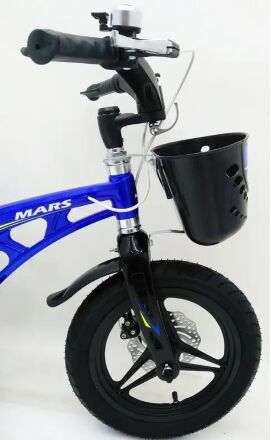 Велосипед дитячий двоколісний MARS-14 спиці дискові гальма колеса 14 дюймів синій