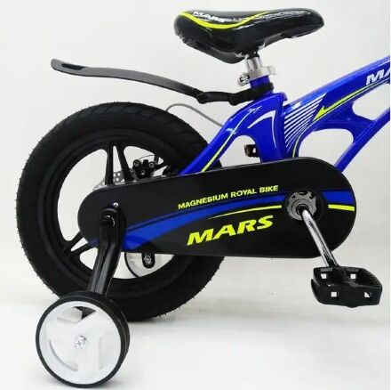 Велосипед дитячий двоколісний MARS-14 спиці дискові гальма колеса 14 дюймів синій