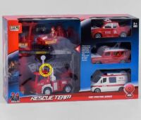 Набір спецтехніки машинок 9936 B зі світловими і звуковими ефектами