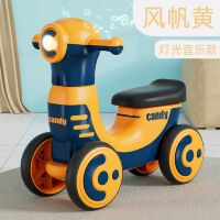 Дитяча каталка толокар мотоцикл M 5855E-7 "Міньйон " EVA колеса, TF, музика та світло, помаранчевий