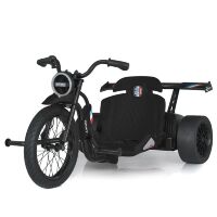 Дитячий електромобіль дрифт-карт M 5847A-2 Педальна машинка на надувних колесах, 2 мотори 775W, чорний