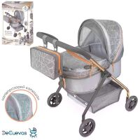 Дитячий класичний візочок 56 см для ляльок з сумкою DeCuevas 86077 серії Сіті