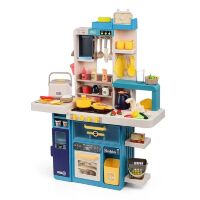 Дитяча ігрова кухня 93 см LIMO TOY 889-271 інтерактивна (80 предметів) синя