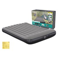 Надувний велюровий матрац-ліжко BESTWAY 671BS розмір 203-152-30см із вбудованим USB насосом