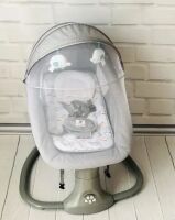 Заколисуючий центр гойдалки Bambi 8104 світло-сірий м'ята **