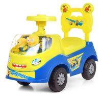 Дитяча каталка-толокар Bambi 238-DM Миньены синьо-жовта