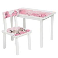 Дитячий стіл зі стільчиком Bambi BSM2K-08 Ведмедик**