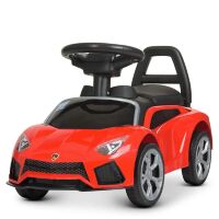 Машина каталка толокар BAMBI M 4315L-3 музика світло шкіряне сидіння червона**