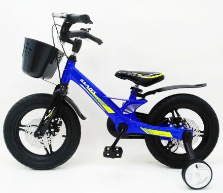 Дитячий двоколісний велосипед MARS-2 Evolution колеса 14 дюймів магнезиевая рама синій