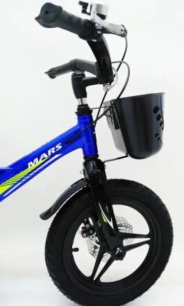 Дитячий двоколісний велосипед MARS-2 Evolution колеса 14 дюймів магнезиевая рама синій