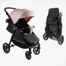 Дитяча прогулянкова алюмінієва коляска JOY Sevillia S-15928 з чохлом на ніжки та підсклянником