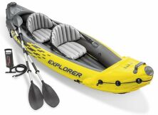 Надувний човен-байдарка кайак Intex 68307 EXPLORER-K2 двомісний з веслами