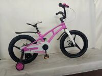 Велосипед двоколісний полегшений Crosser Magnesium MAGN BIKE сталева вилка 18 дюймів рожевий