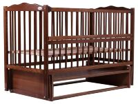 Ліжко Babyroom Веселка маятник, відкидний пліч DVMO-2 бук горіх