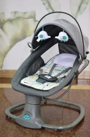 Заколисуючий центр гойдалки Bambi 8105 темно-сірий м'ята **