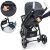 Дитяча прогулянкова коляска El Camino ME 1023L Focus Graphite сірий