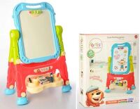 Дитячий Пластиковий мольберт 050-10 двостороння дошка з аксесуарами/48 деталей