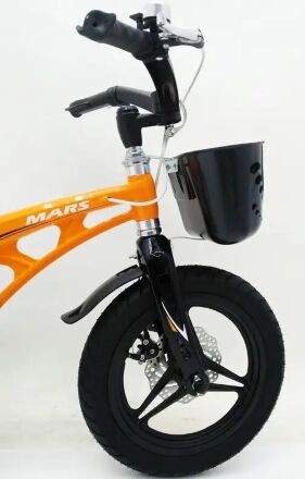Велосипед дитячий двоколісний MARS-14 дискові гальма колеса 14 дюймів помаранчевий