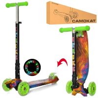 Самокат дитячий складаний iTrike JR 3-003-1-B MAXI 8 кольорів принт