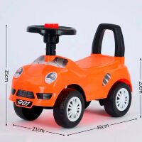 Дитяча машинка каталка-толокар Porsche M 5786-7 сигнал на кермі, помаранчевий