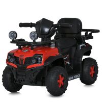 Дитячий електромобіль 2в1 M 5901EBLR-3 каталка толокар (шкіряне сидіння, MP3, USB, EVA колеса), червоний