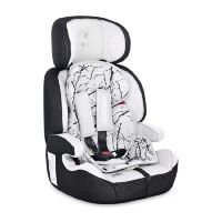 Дитяче регульоване автокрісло з БУСТЕРОМ Lorelli (Bertoni) Navigator 9-36 kg Grey Marble Сіре з білим