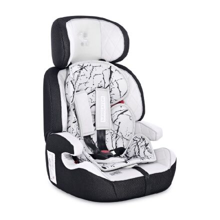 Дитяче регульоване автокрісло з БУСТЕРОМ Lorelli (Bertoni) Navigator 9-36 kg Grey Marble Сіре з білим