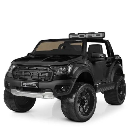 Дитячий електромобіль Ford шкіряне сидіння M 4174EBLR-2 чорний