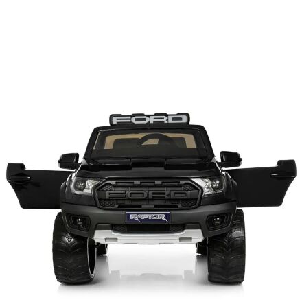 Дитячий електромобіль Ford шкіряне сидіння M 4174EBLR-2 чорний