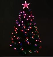 Новорічна ялинка сосна штучна розбірні висота 90 см C 29326 з Led підсвічуванням 80 гілок зелена