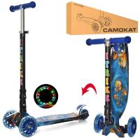 Самокат дитячий складаний iTrike JR 3-003-1-B MAXI 8 кольорів принт