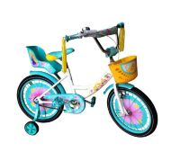 Дитячий велосипед для дівчинки Azimut Girls колеса 18 дюймів із переднім кошиком/сидінням для ляльки/рожевий