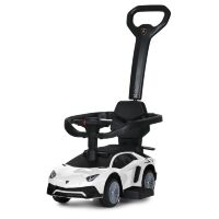 Дитяча каталка толокар 2в1 M 5777EL-1 Машина Lamborghini з батьківською ручкою