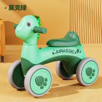 Дитяча каталка толокар мотоцикл M 5853E-5 "Динозавр" EVA колеса, TF, музика та світло, зелений