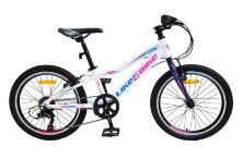 Алюмінієвий спортивний підлітковий велосипед двоколісний LIKE2BIKE A212006 Viva колеса 20д білий
