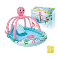 Надувний ігровий центр басейн дитячий INTEX 56138 Восьминіг з гіркою