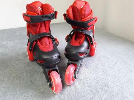 Ролики Дитячі Червоні 16021 розмір S (31-34) парні задні колеса