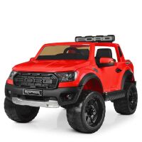 Дитячий електромобіль Ford шкіряне сидіння M 4174EBLR-3 червоний