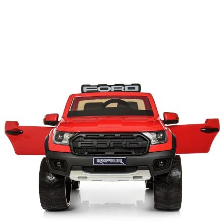 Дитячий електромобіль Ford шкіряне сидіння M 4174EBLR-3 червоний