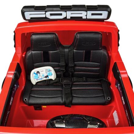Дитячий електромобіль Ford шкіряне сидіння M 4174EBLR-3 червоний