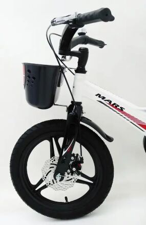 Дитячий двоколісний велосипед MARS-2 Evolution колеса 16 дюймів магнезиевая рама білий
